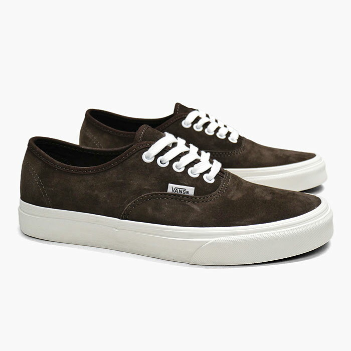 VANS AUTHENTIC VN0A5KRD8DB[バンズ オーセンティック ピッグスエード ブラウン][茶色/レディース/スニーカー/撥水]