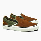 【エメリカ スケシュー スニーカー】EMERICA WINO G6 SLIPON ワイノ G6 スリッポン 茶色 カーキ 緑 メンズ レディース 靴 スエード