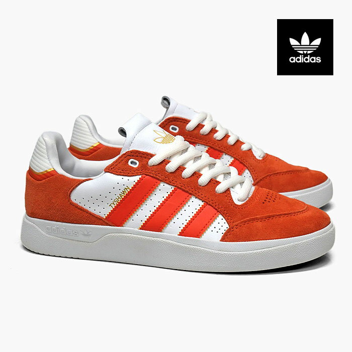 【アディダス スケシュー】ADIDAS SB TYSHAWN LOW GY6955 タイショーン ローカット メンズ/スニーカー/スケートボードシューズ/白オレンジ/レザー/スエード/並行輸入品