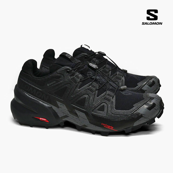 サロモン トレイルランニングシューズ ゴアテックス メンズ レディース SALOMON SPEEDCROSS 6 GORE-TEX M/L41738600 W/L41743400 スピードクロス6 防水 透湿 軽量 トレランシューズ ハイキングシューズ 黒