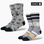 STANCE MANDELA[スタンスソックス メンズ 靴下][ネルソン・マンデラ/スタンス/ソックス/コラボ/STANCEソックス/紳士用/黒/グレー/コラボ/クルー丈]