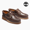 ティンバーランド 3アイレット TIMBERLAND 3 EYELET CLASSIC LUG BROWN 030003 スリーアイ クラシックラグ メンズ レザー モカシンシューズ 茶色 定番 並行輸入品