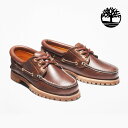 ティンバーランド 3アイレット TIMBERLAND HERITAGE NOREEN 3 EYELET HANDSEWN BROWN 051304 レディース ヘリテージ ノリーン スリーアイ レザー モカシンシューズ 茶色 定番 並行輸入品