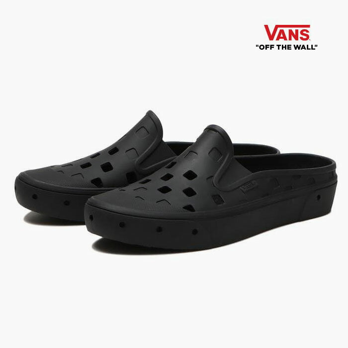 ヴァンズ サンダル レディース バンズ スリッポン ミュール サンダル VANS SLIP-ON MULE TRK VN0005V8BLK メンズ レディース ラバーシューズ 黒 水陸両用シューズ