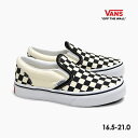 【毎日発送】バンズ クラシック スリッポン キッズ VANS CLASSIC SLIP-ON K VN000ZBUEO1 ヴァンズ スニーカー チェッカーボード柄 黒白 キャンバス 子供靴 US企画