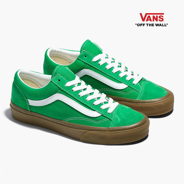 【バンズ スタイル36】VANS STYLE 36 VN0A54F6GRN[ヴァンズ メンズ スニーカー 緑 ガムソール OLD SKOOL オールドスクール キャンバス スエード US企画]