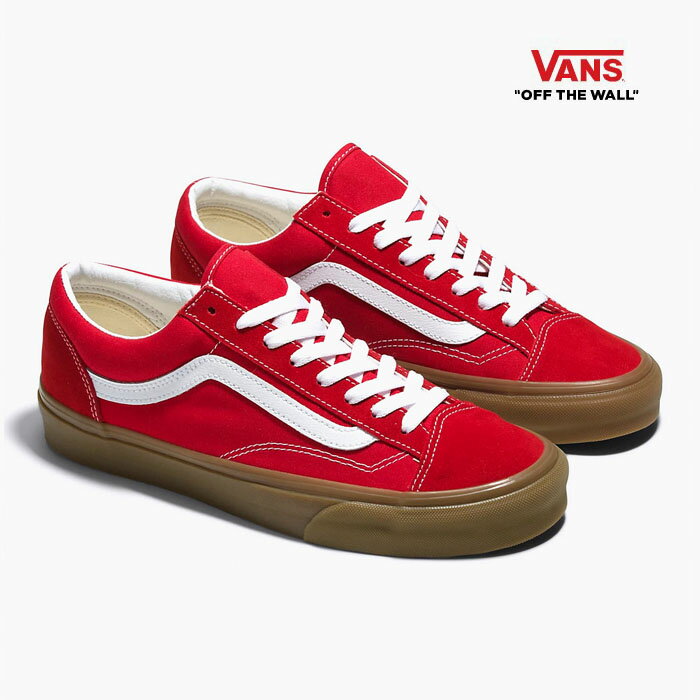 【バンズ スタイル36】VANS STYLE 36 VN0A54F6RED[ヴァンズ メンズ スニーカー 赤 ガムソール OLD SKOOL オールドスクール キャンバス スエード US企画]