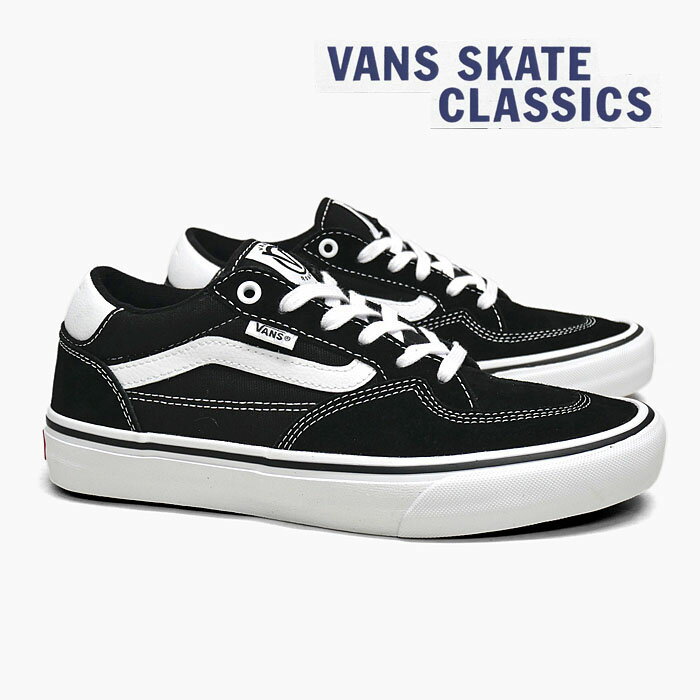 【バンズ スケシュー】VANS ROWAN VN0A5JIC6BT[ローワン/ヴァンズ/メンズ/レディース/スニーカー/黒白/スケートボードシューズ/スケボー/スウェード/キャンバス/プロモデル/USA企画]