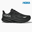 ホカオネオネ クリフトン9 ゴアテックス レディース HOKA ONE ONE CLIFTON 9 GTX 1141490-BBLC 厚底 スニーカー ロードランニングシューズ 黒 防水透湿