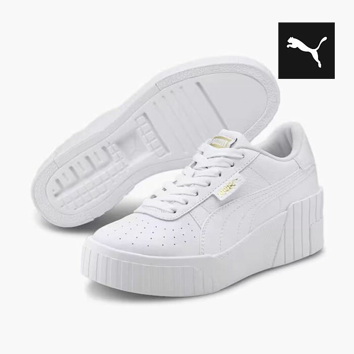 プーマ 厚底スニーカー レディース カリ ウェッジ ウィメンズ 白 レザー 人気 PUMA CALI WEDGE W 373438-01