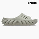 クロックス エコー スライド CROCS ECHO SLIDE ELEPHANT 208170 1LM サンダル メンズ レディース グレー シャワーサンダル 軽量(4)