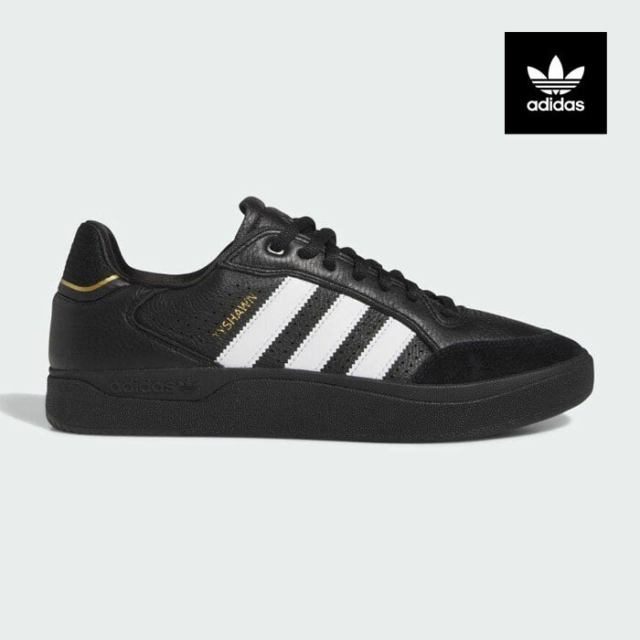 アディダス スニーカー メンズ ADIDAS SKATEBOARDING TYSHAWN LOW IE3124 タイショーン レザー 黒 スケシュー スケートボードシューズ スケボーシューズ