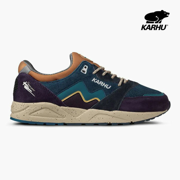 カルフ メンズ スニーカー アリア95 KARHU ARIA 95 KH803104 紫 ネイビー ローカット スエード メッシュ