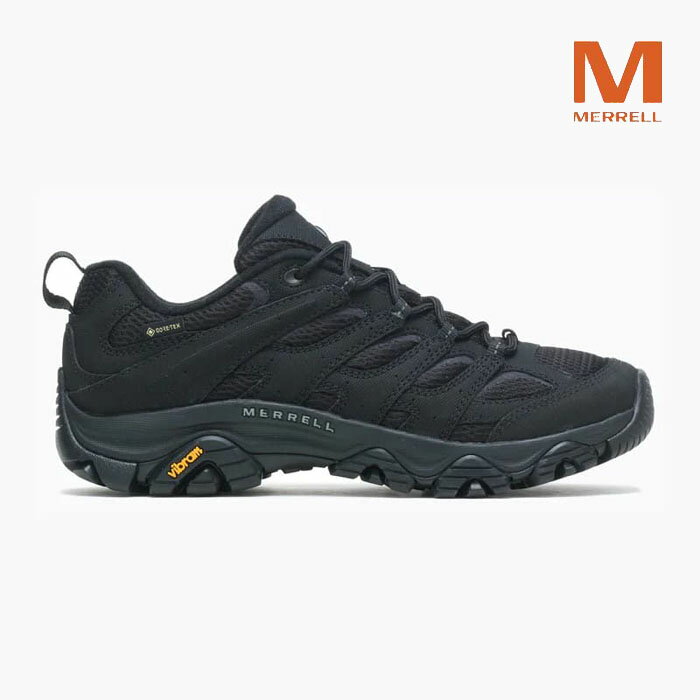 【1000円OFFクーポン対象】メレル ハイキングシューズ モアブ 3 シンセティック ゴアテックス MERRELL MOAB 3 SYNTHETIC GORE-TEX J500239 メンズ 黒 防水 透湿 軽量 ビブラムソール Vibram
