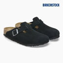 【毎日発送】ビルケンシュトック ボストン メンズ レディース 普通幅 黒 スエード BIRKENSTOCK BOSTON LEVE BLACK 1027142