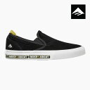 【エメリカ スケシュー スニーカー】EMERICA WINO G6 SLIP-ON X INDEPENDENT インディペンデント コラボ ワイノ スリッポン 黒 メンズ 靴 スエード