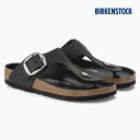 ビルケンシュトック ギゼ ビッグバックル 普通幅 メンズ レディース 黒 レザー BIRKENSTOCK GIZEH BIG BUCKLE LEOI HEX B...
