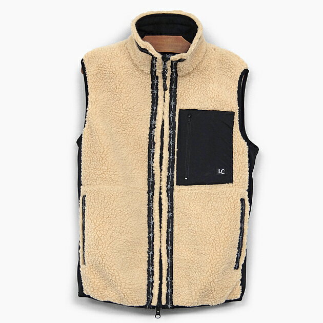 LAST CHANCE RETRO BOA FLEECE VEST メンズ レディース ボアフリース ベスト ラストチャンス アウター インナー ブラック ベージュ ブラウン ナチュラル ホワイト アイボリー 黒 プレゼント