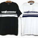 ザハンドレッズ ヘンリーネック 半袖 Tシャツ THE HUNDREDS PACIFIC HENLEY T18S109004 ホワイト ブラック BAR LOGO バーロゴ ライン ティーシャツ 白 黒 トップス プレゼント