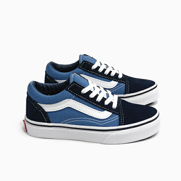 【10%OFF】バンズ オールドスクール キッズ VANS OLD SKOOL K [NAVY/WHITE VN000W9TNWD]USA企画 ネイビー 紺 スエード キャンバス スニーカー KIDS SHOES OLDSKOOL 子供靴 プレゼント