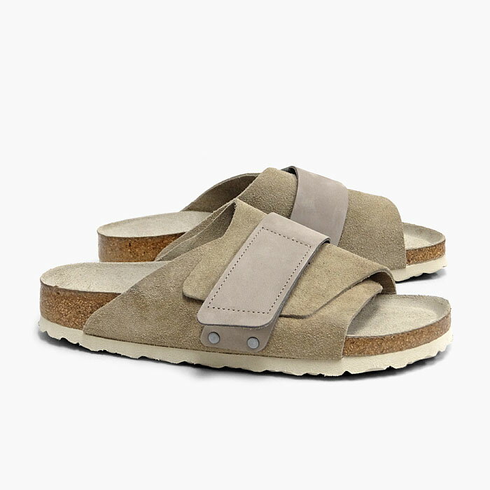 BIRKENSTOCK KYOTO 1019292[ビルケンシュトック キョウト][ベージュ グレー/メンズ/レディース/ヌバック/スウェード レザー/ソフトフットベッド/ビルケン/チューリッヒ] 2