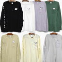 【並行輸入品】RIPNDIP LORD NERMAL POCKET L/S TEE リップンディップ ロードナーマル ロンT Tシャツ/長袖/黒/紫/ベージュ/オリーブ/グレー/メンズ/ポケットTシャツ/スケボー/猫