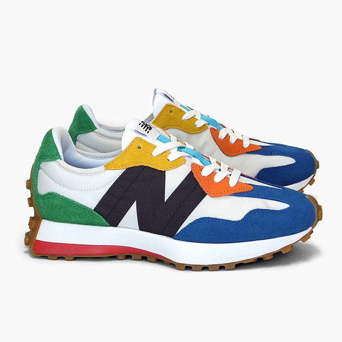 【並行輸入品】NEW BALANCE MS327PBA[ニューバランス 327][メンズ/スニーカー/青白マルチカラー/スエード/ナイロン/靴/2021春夏]