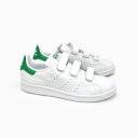 ADIDAS STAN SMITH CF J アディダス スタンスミス CF J レディース ベルクロ S82702 WHITE/WHITE/GREEN【アディダス スタンスミス】【ADIDAS STAN SMITH】 スタンス ミス スニーカー