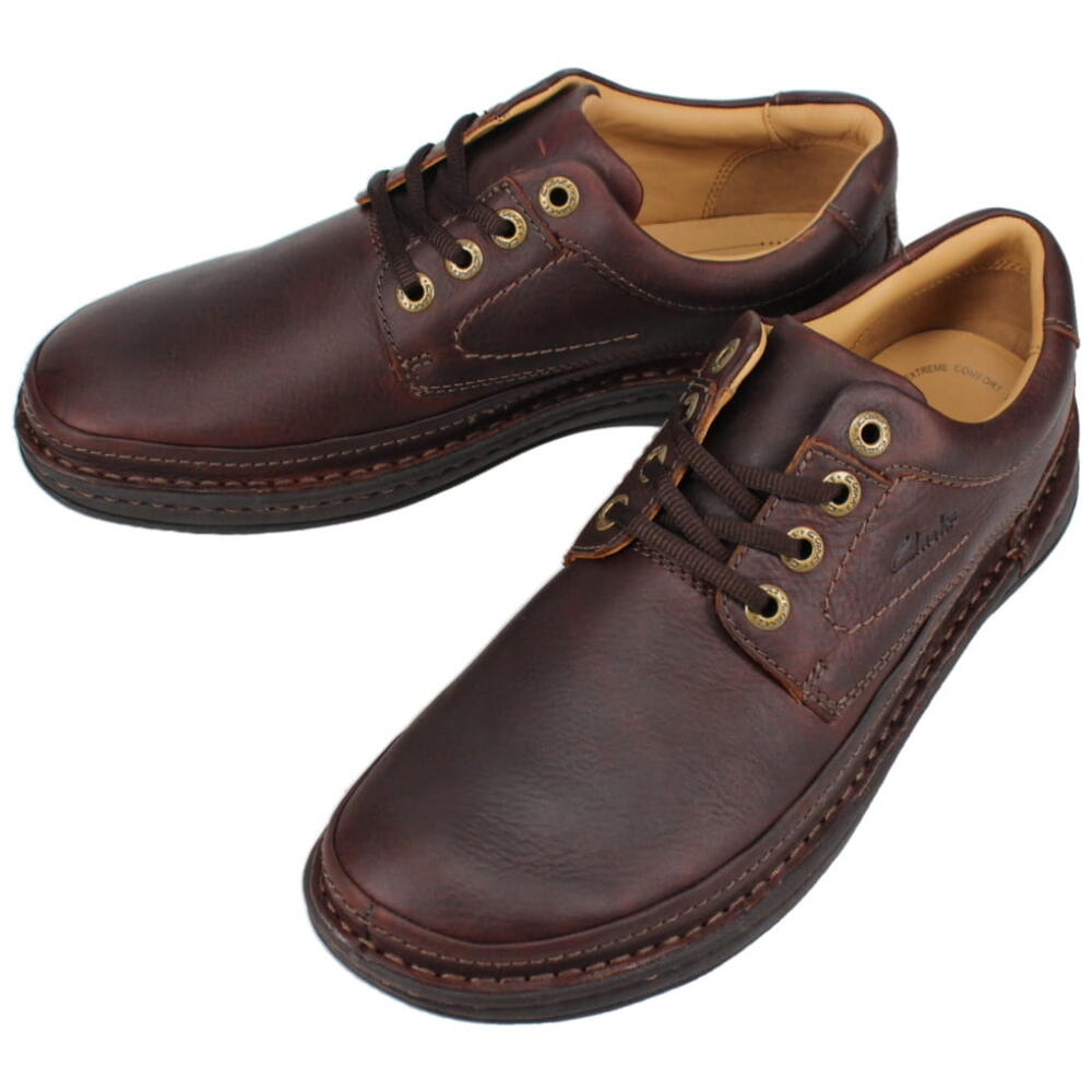 3月限定！最大全額ポイント還元※要エントリー 定番 クラークス Clarks カジュアルシューズ ネイチャー スリー Nature Three マホガニーレザー 20339005【GHOG】