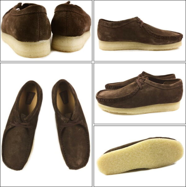 ClarksクラークスWALLABEEワラビーダークブラウンスエード336E-DBRS