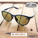 【最大100%ポイントバック7月限定※要エントリー】アウトランド OUT LAND サングラス コルカ COLCA OL-206 MBK マットブラック【GIOM】