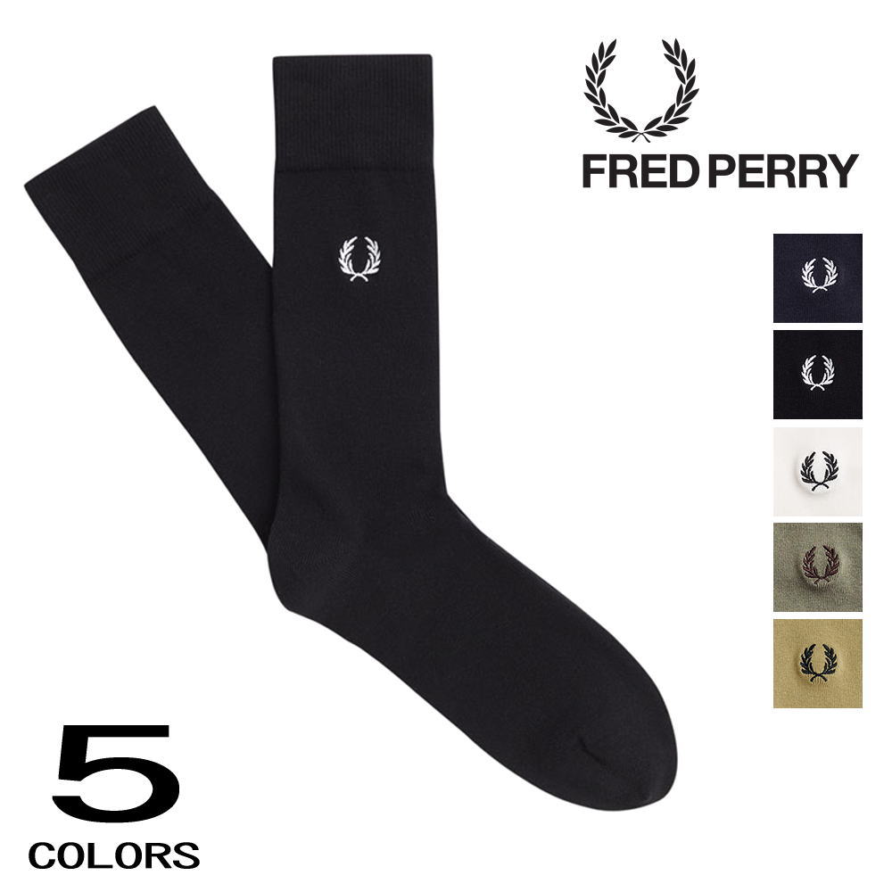 フレッドペリー FRED PERRY 靴下 クラシック ローレル リース ソックス Classic Laurel Wreath Socks C7135 267 843 L59 U84 U88