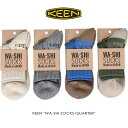 ［返品交換不可］ キーン KEEN 靴下 ワシ ソックス クォーター WA-SHI SOCKS QUARTER 1028190 1028191 1028192 1028193 日本製 和紙 メンズ レディース 【GHOI】