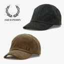 フレッドペリー 帽子 メンズ フレッドペリー FRED PERRY 帽子 デュアル ブランド ワッフル コード キャップ Dual Branded Waffle Cord Cap R44（SHADEDSTONE /BLACK） S58(NIGHTGREEN /BLACK) HW6686［CP］【GHOM】