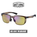 【最大100%ポイントバック7月限定※要エントリー】アウトランド OUT LAND サングラス ウォバッシュ WABASH OL-501 BRCL クリアブラウン【GIOM】