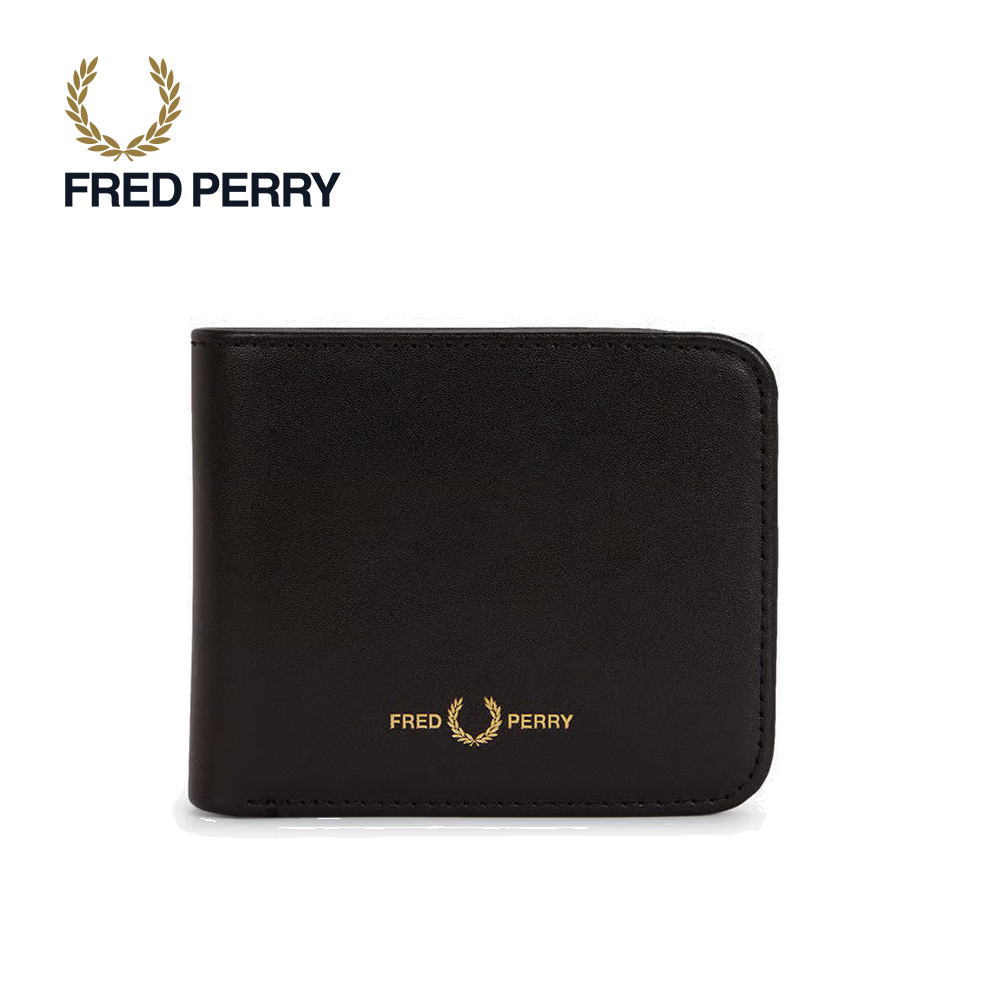 3月限定！最大全額ポイント還元※要エントリー フレッドペリー FRED PERRY スムース レザー ビルフォールド ウォレット Smooth Leather Billfold Wallet L2803 102(BLACK)【GKOG】