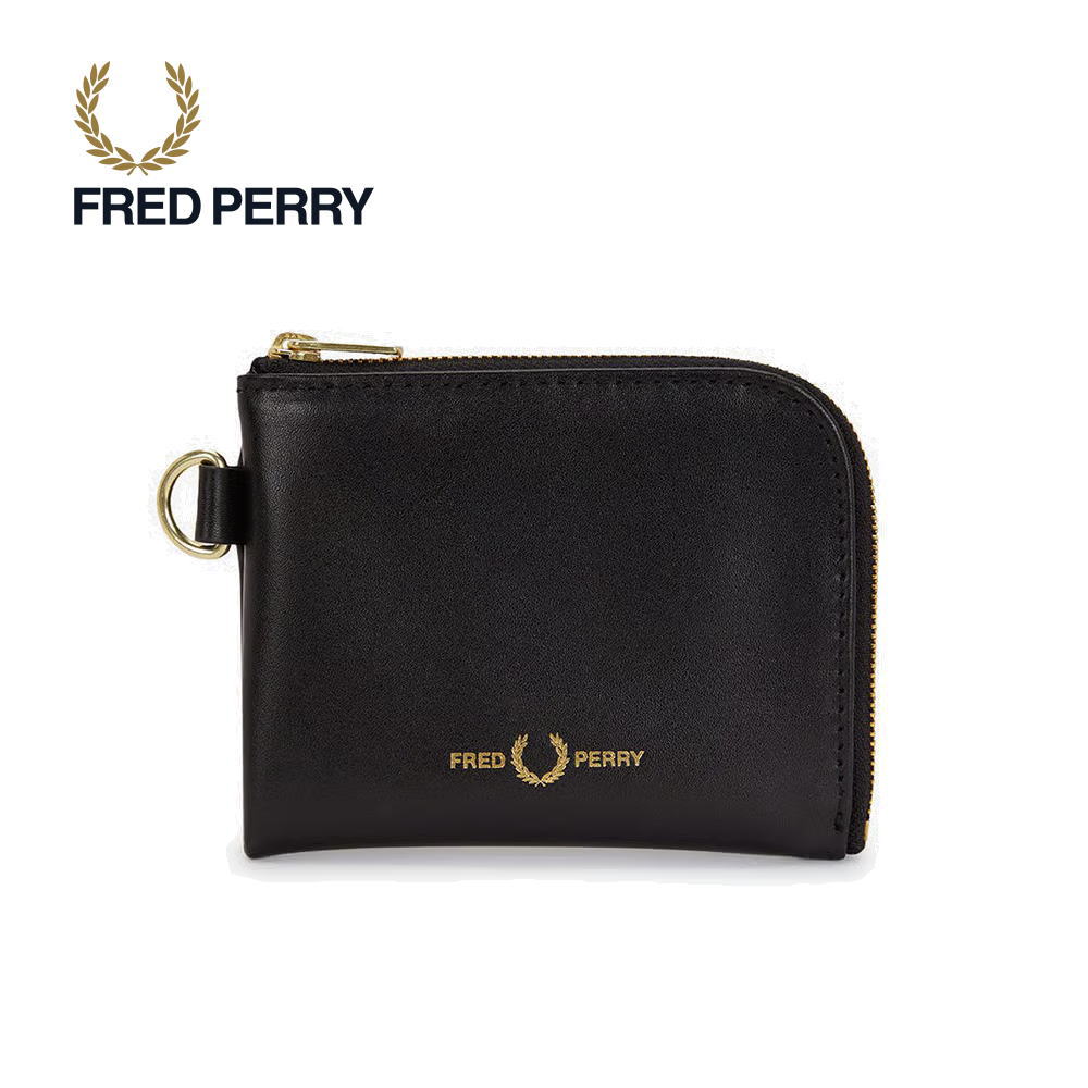 3月限定！最大全額ポイント還元※要エントリー フレッドペリー FRED PERRY スムース レザー ジップ ウォレット Smooth Leather Zip Walllet L2804 102(BLACK)【GKOG】