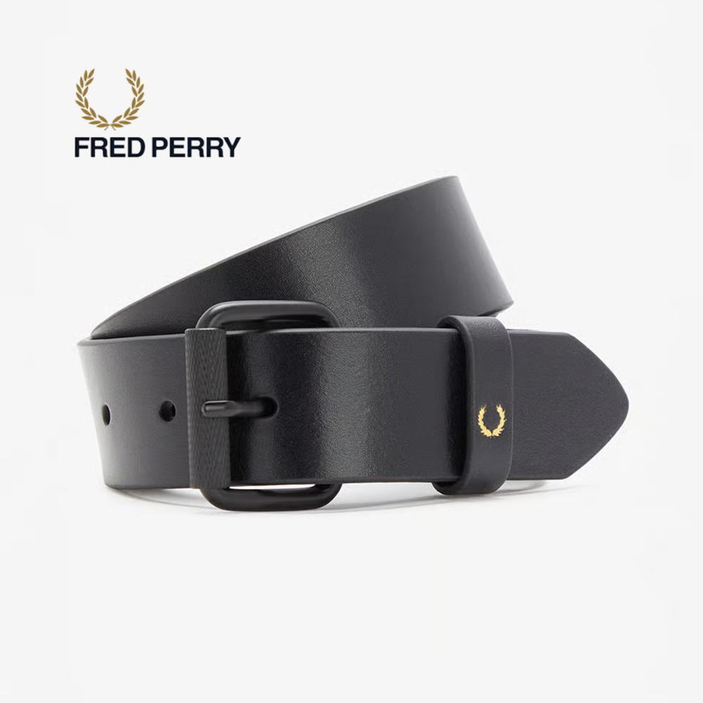 Rakuten - 4月限定！最大全額ポイント還元※要エントリー フレッドペリー FRED PERRY バーニッシュド レザー ベルト Burnished Leather Belt ブラック BT1251 102【GKOH】