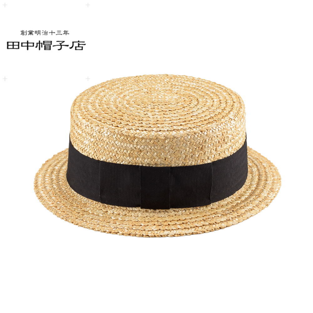 【商品説明】 　太くギザギザとした「鬼麦」を使用した存在感あふれるカンカン帽で、短めの二重つばと太幅リボンがクラシカルな魅力を引き立てています。 　日本人の頭に馴染む木型で作り上げられているため被り心地が良く、普段のカジュアルな装いから浴衣や法被といった和装まで幅広くマッチします。 　また、天然の麦わら素材ならではの優れた通気性に加え、約99％という高い紫外線遮蔽率を備えており、夏場の日よけアイテムとしても快適に活躍します。 　色味の変化と色ムラについて 　染色していないナチュラル（生成）カラーは日に当たることで徐々に濃い色へと経年変化します。 　染色している色は、あまり耐光に強くありません。 　ご使用の頻度や期間にもよりますが、使っていくうちに変色・退色します。 　ご理解のうえご購入を検討してください。 　また、麦わら帽子のカラーアイテムにつきましては、材料の段階で各々のカラーに染めています。 　そのため、どうしても帽子にした際に多少のムラが生じてしまうことをご了承ください。 【ブランド】 　田中帽子店 【商品名】 　Hans(ハンス) 【素材】 　麦わら・ポリエステル・レーヨン 【付属】 　面テープでサイズを微調整可（約－1.5cmまで） 【サイズ】 　頭周り： M 約57.5cm / L 約60cm 　クラウンの高さ：約9cm 　前後：約29.5cm 　左右：約28.5cm 　つばの長さ：約5cm 　※Lサイズ（60cm）は、女性がかぶる場合はかなりゆったりなサイズ感です。 　※メーカー発表値。 　※手作りですので、製品により多少の個体差がございます。 　※サイズは目安ですので予めご了承ください。 　お買い物方法が分からない方はこちらをご覧下さい。 　メーカー希望小売価格はメーカー公式サイトに基づいて掲載しています。 類似商品はこちら7月限定！最大全額ポイント還元※要エントリー 6,930円7月限定！最大全額ポイント還元※要エントリー 19,800円7月限定！最大全額ポイント還元※要エントリー 17,380円7月限定！最大全額ポイント還元※要エントリー 8,690円7月限定！最大全額ポイント還元※要エントリー 16,500円7月限定！最大全額ポイント還元※要エントリー 5,720円7月限定！最大全額ポイント還元※要エントリー 10,780円7月限定！最大全額ポイント還元※要エントリー 10,780円7月限定！最大全額ポイント還元※要エントリー 6,600円【商品説明】 　太くギザギザとした「鬼麦」を使用した存在感あふれるカンカン帽で、短めの二重つばと太幅リボンがクラシカルな魅力を引き立てています。 　日本人の頭に馴染む木型で作り上げられているため被り心地が良く、普段のカジュアルな装いから浴衣や法被といった和装まで幅広くマッチします。 　また、天然の麦わら素材ならではの優れた通気性に加え、約99％という高い紫外線遮蔽率を備えており、夏場の日よけアイテムとしても快適に活躍します。 　色味の変化と色ムラについて 　染色していないナチュラル（生成）カラーは日に当たることで徐々に濃い色へと経年変化します。 　染色している色は、あまり耐光に強くありません。 　ご使用の頻度や期間にもよりますが、使っていくうちに変色・退色します。 　ご理解のうえご購入を検討してください。 　また、麦わら帽子のカラーアイテムにつきましては、材料の段階で各々のカラーに染めています。 　そのため、どうしても帽子にした際に多少のムラが生じてしまうことをご了承ください。 【ブランド】 　田中帽子店 【商品名】 　Hans(ハンス) 【素材】 　麦わら・ポリエステル・レーヨン 【付属】 　面テープでサイズを微調整可（約－1.5cmまで） 【サイズ】 　頭周り： M 約57.5cm / L 約60cm 　クラウンの高さ：約9cm 　前後：約29.5cm 　左右：約28.5cm 　つばの長さ：約5cm 　※Lサイズ（60cm）は、女性がかぶる場合はかなりゆったりなサイズ感です。 　※メーカー発表値。 　※手作りですので、製品により多少の個体差がございます。 　※サイズは目安ですので予めご了承ください。