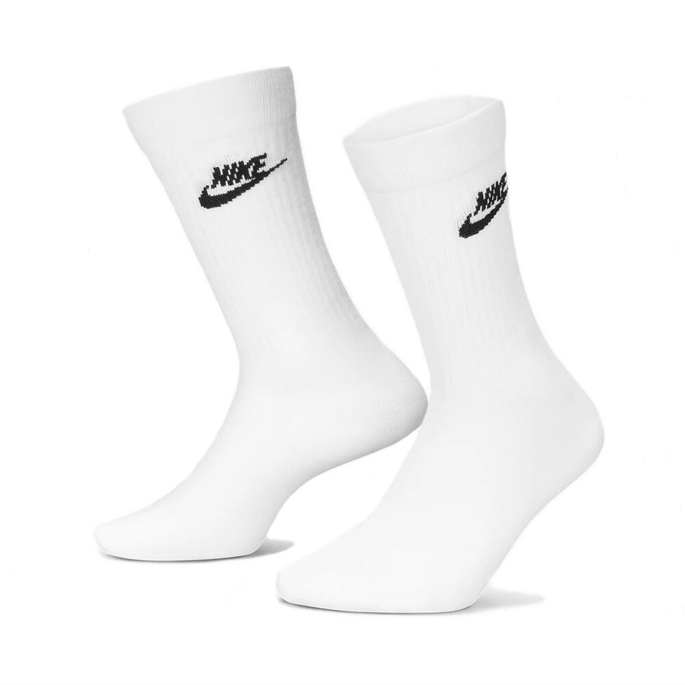 ［返品・交換不可］定番 ナイキ NIKE 靴下 エブリデイ エッセンシャル クルーソックス ホワイト/ブラック DX5025 100 3足組