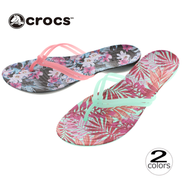 クロックス crocs サンダル クロックス イザベラ グラフィック フリップ ウィメン 204196 ニューミント(31O) パラダイスピンク(6NT) 【FMOH】