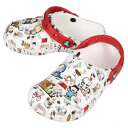 子供 クロックス crocs サンダル ピーナッツ クラシック クロッグ キッズ PEANUTS CLASSIC CLOG KIDS ホワイト/マルチ 208630-94S 18～23cm