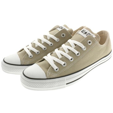 定番 コンバース CONVERSE スニーカー キャンバス オールスター カラーズ オックス CANVAS ALL STAR COLORS OX ベージュ 1CL129