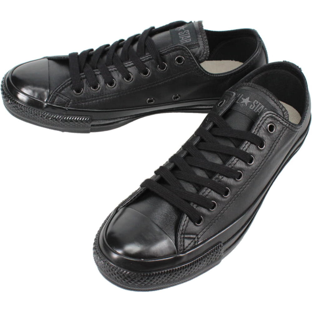 コンバース CONVERSE スニーカー レザー オールスター US オックス LEATHER ALL STAR US OX ブラックモノクローム 1SC736 