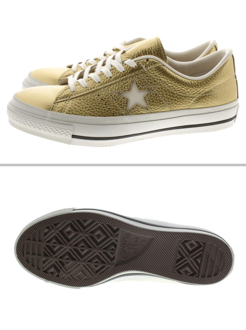 【靴ひも通しサービス実施中】 コンバース CONVERSE スニーカー ワンスター ジャパン メタリック ONE STAR J METALLIC ゴールド GLD 【GOON】