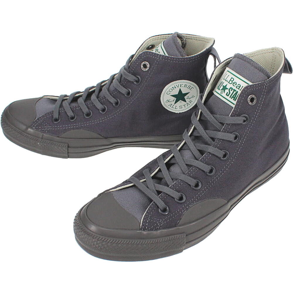 コンバース CONVERSE スニーカー オールスター 100 エルエルビーン ハイ ALL STAR 100 L.L.Bean HI ストーングレー 1SD176 コラボモデル 