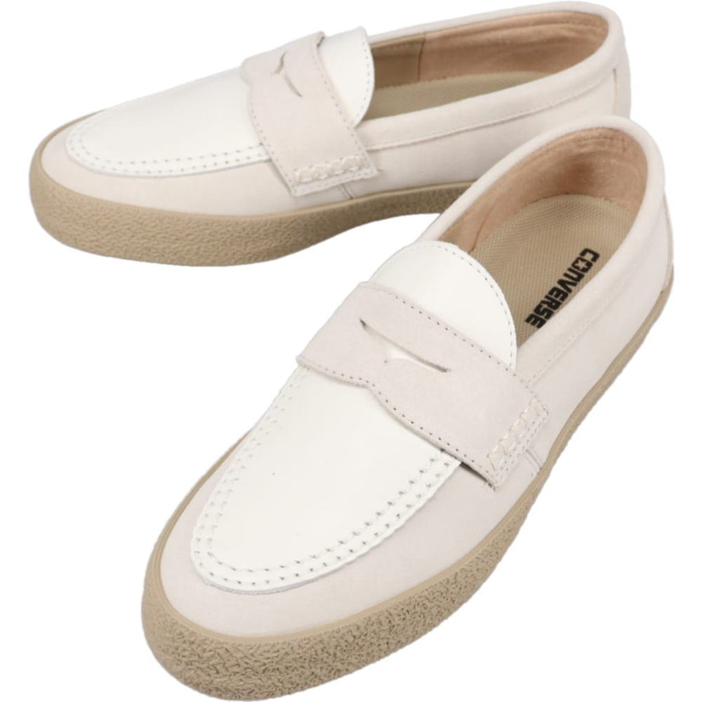【最大全額ポイント還元※要エントリー】コンバース CONVERSE CS ローファー 2 スケート CS LOAFER II SK ベージュ/ホワイト 1SE768【GJFO】