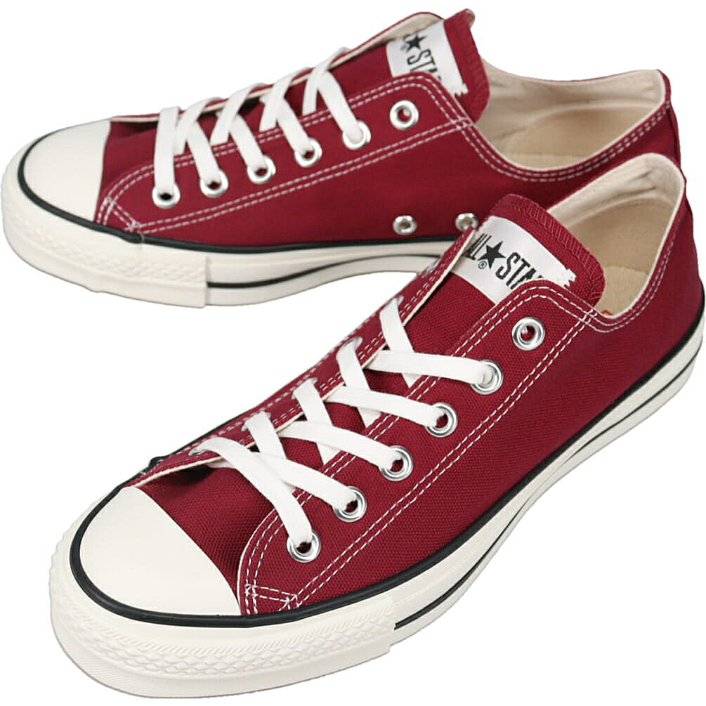 コンバース CONVERSE スニーカー キャンバス オールスター J OX CANVAS ALL STAR J OX バーガンディー BURGUND 31316720【GJFF】
