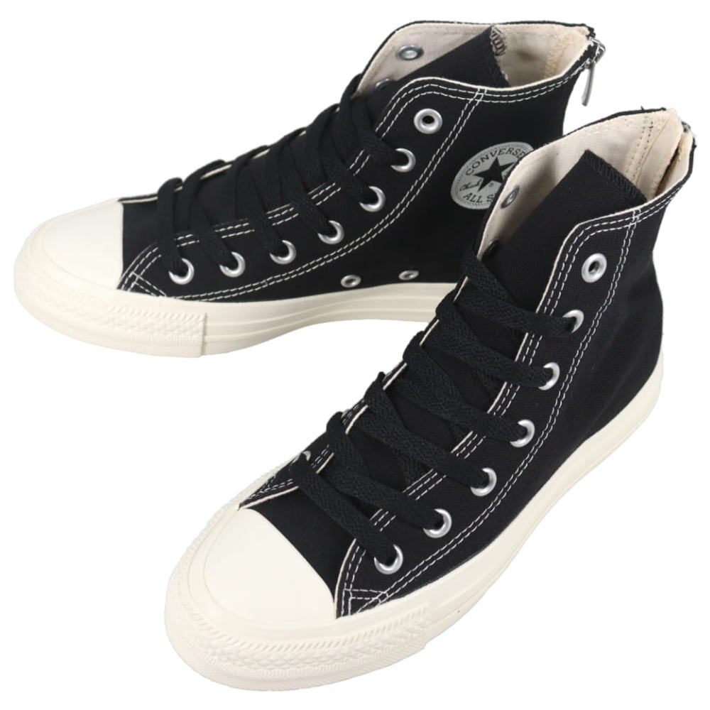 3月限定！最大全額ポイント還元※要エントリー コンバース CONVERSE スニーカー オールスターバックジップ HI ALL STAR BACKZIP HI ブラック BLACK 1SE954 31317170 【GKOG】