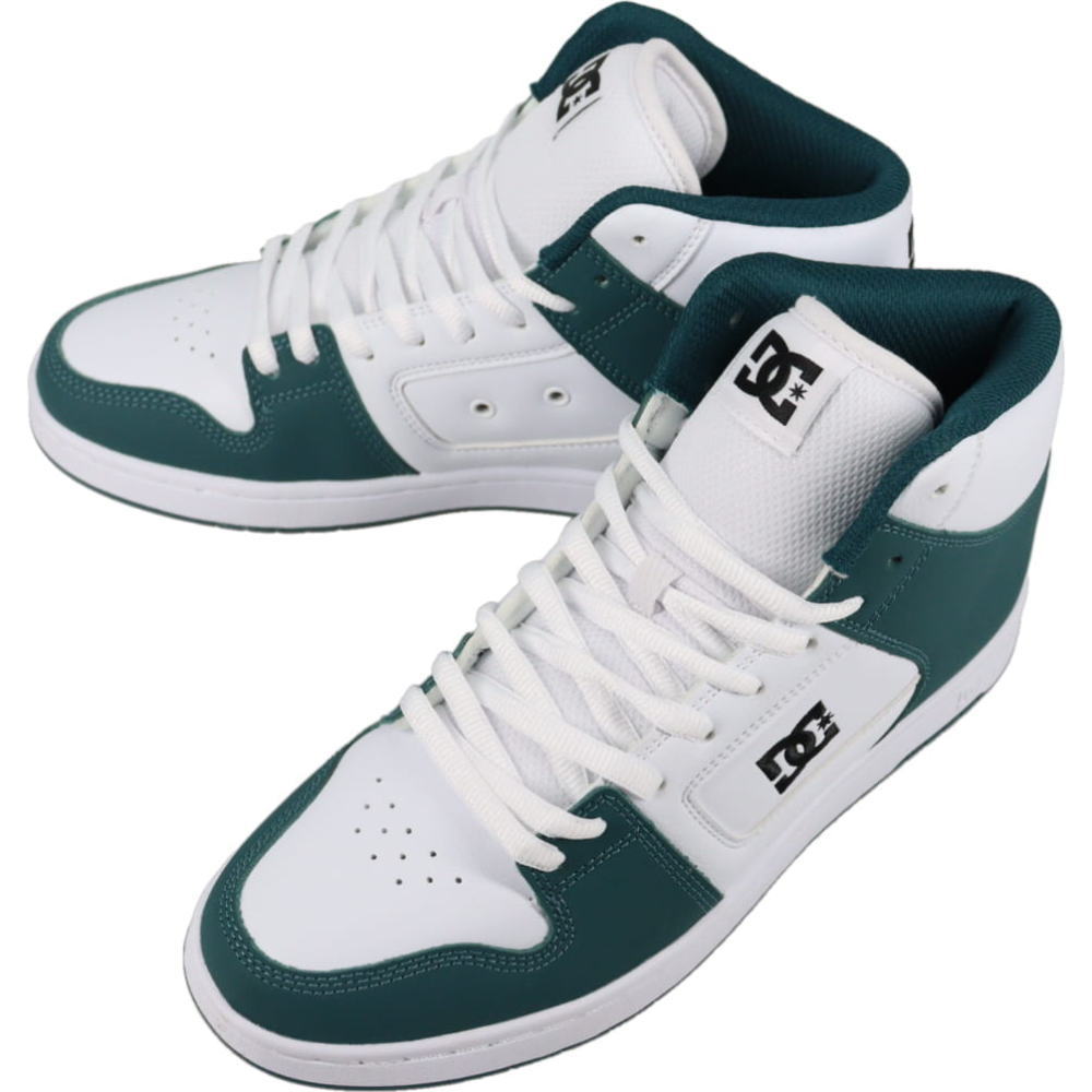 3月限定！最大全額ポイント還元※要エントリー ディーシーシューズ DC SHOES スニーカー マンテカ フォー ハイ MANTECA 4 HI ホワイト/ダークティール DM251003 111【GJOG】